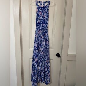 Anthropologie Abel the Label Floral Halter Maxi Dress Size Medium
